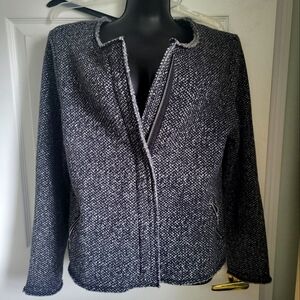 Gap Black ,Navy and White Tweed Jacket
